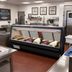 Thumbnail image #2 for Howard-McCray 40E Series 10-Foot Remote Single Duty Fish and Poultry Service Case with Straight Glass, Black Exterior and White Interior, LED Lighting