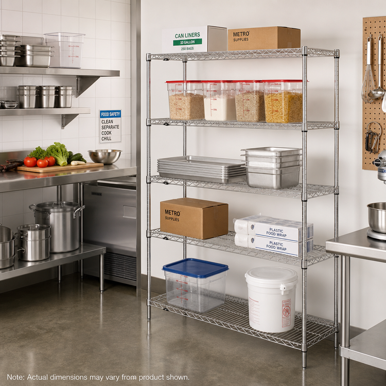 Product image #2 for Metro Super Erecta 48 in. W x 24 in. D x 74 in. H 5-Shelf Wire Add-On Shelving Unit