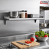 Thumbnail image #2 for Eagle Snap-n-Slide 24 x 15 Inch Wall-Mounted Stainless Steel Shelf, Rolled Front Edge