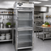 Thumbnail image #2 for Continental Refrigerator Designer Line D1FENGDHD One-Section Wide Reach-In Freezer with Half-Height Glass Doors