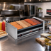 Thumbnail image #2 for Roll-A-Grill 27 Hot Dog Slanted Roller Grill with GripsIt Rollers, 230V