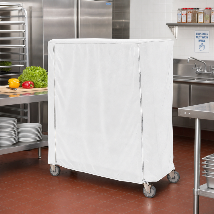 Product image #2 for Metro Waterproof Vinyl-Nylon Banquet Cart Cover with Velcro Fastener, 36 x 18 x 54 Inches
