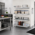 Thumbnail image #2 for Fermostock 4-Tier Polymer Shelving Corner Expansion Kit, 66-Inch H x 47-Inch W x 22-Inch D