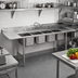 Thumbnail image #2 for Eagle Group 314 Series Four-Compartment Stainless Steel Sink with Double 24-Inch Drainboards