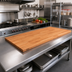 Thumbnail image #2 for Boos Block American Cherry Full-Length Edge Grain Kitchen Countertop, 84 x 30 x 1-1/2 Inch, Oil Finish