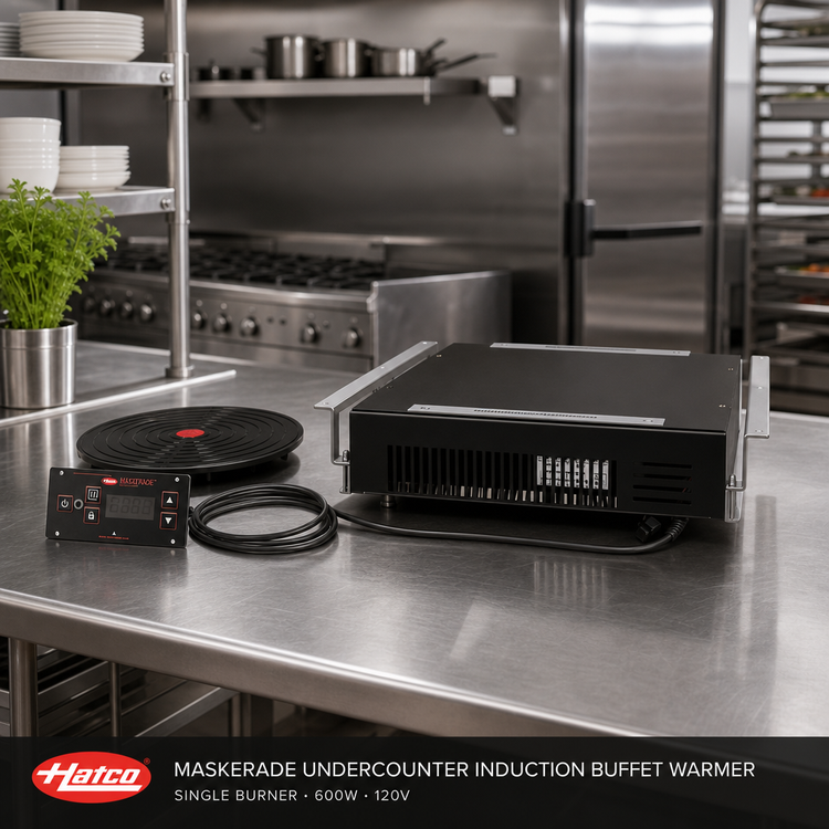 Product image #2 for Hatco Maskerade Undercounter Induction Buffet Warmer, Single Burner, 600W, 120V