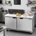 Thumbnail image #3 for Beverage-Air SPE60HC-08 Two-Section Sandwich Prep Table Refrigerator, 60-Inch, 8-Pan Top