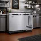 Thumbnail image #2 for Koolmore KM-BOC50-SS Commercial Bottle Cooler, 14 Cu. Ft., Sliding Doors, Stainless Steel