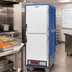 Thumbnail image #2 for Metro C5 3 Series Insulation Armour Mobile Full-Height Heated Holding Cabinet with Dutch Solid Doors, Blue, 35-Pan Capacity, 120V Low Watt