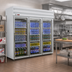 Thumbnail image #2 for Howard-McCray 75 Cu. Ft. 3-Section Glass Door Frozen Foods Merchandiser Freezer