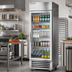 Thumbnail image #3 for Beverage Air Horizon Series 1-Section Reach-In Refrigerator with Right-Hand Hinged Glass Door, 19.08 Cu. Ft., Bottom-Mounted Self-Contained
