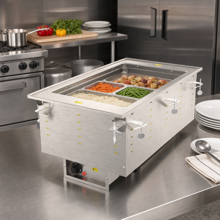 Product image #2 for Vollrath Drop-In Electric Hot Food Well, 1 Full-Size Insulated Wet Well, Auto-Fill, 208-240V