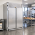 Thumbnail image #2 for Traulsen Spec-Line R Series Standard-Depth Roll-In Heated Cabinet for 72-Inch High Racks, Two-Section, Full-Height Solid Doors