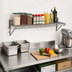 Thumbnail image #2 for Snap-n-Slide 48 Inch W x 12 Inch D Wall-Mounted Wire Shelf, Pewter Gray Epoxy, 140 lb Capacity