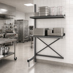 Thumbnail image #2 for Metro SmartLever SM763048-ADD Add-On Cantilevered Shelving Kit for 48" W x 30" D Shelves, 76-3/8" H, Epoxy-Coated Steel