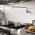 Thumbnail image #2 for Manual Wall-Mount Pot Filler Faucet with 16-Inch Swing Spout and Wrist Handle