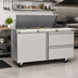 Thumbnail image #3 for Delfield Mega Top 60-Inch Two-Section Sandwich/Salad Prep Table Refrigerator with 18-Pan Top