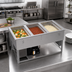 Thumbnail image #3 for Vollrath 3-Well Hot/Cold/Frozen Modular Drop-In Food Well with Auto Drain