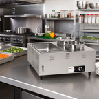 Thumbnail image #2 for Nemco Food Equipment 6060A Mini Countertop Steam Table Food Warmer, Stainless Steel, Thermostatic Controls, Wet/Dry Operation