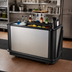 Thumbnail image #3 for Cambro CamBar Chicago Designer Decor Economy System Portable Bar with 80-lb Ice Sink and 7-Bottle Speed Rail