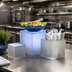 Thumbnail image #2 for American Metalcraft 3-Piece Frosted Acrylic Cube Riser Set with 5-Inch, 7-Inch, and 9-Inch Square Risers