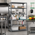 Thumbnail image #2 for Quantum IRONMAN 7-Shelf Open Steel Shelving Unit, 42 x 18 x 75 Inches, 400 lb. Per Shelf