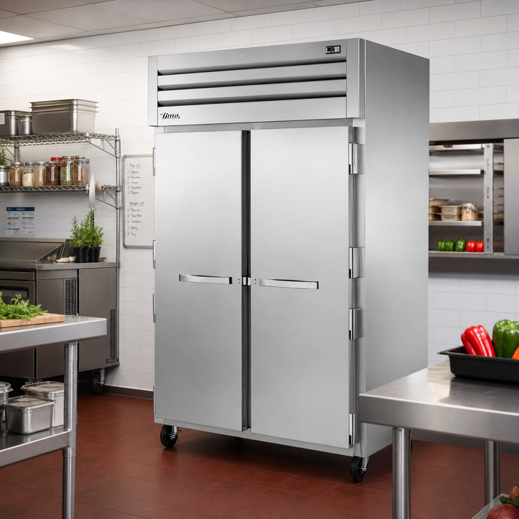Product image #2 for True SPEC SERIES Two-Section Pass-Thru Refrigerator with Front and Rear Solid Doors