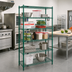 Thumbnail image #2 for Eagle Redi-Pak 5-Tier Wire Shelving Unit, 36 x 24 x 74 Inches, Green Epoxy Finish
