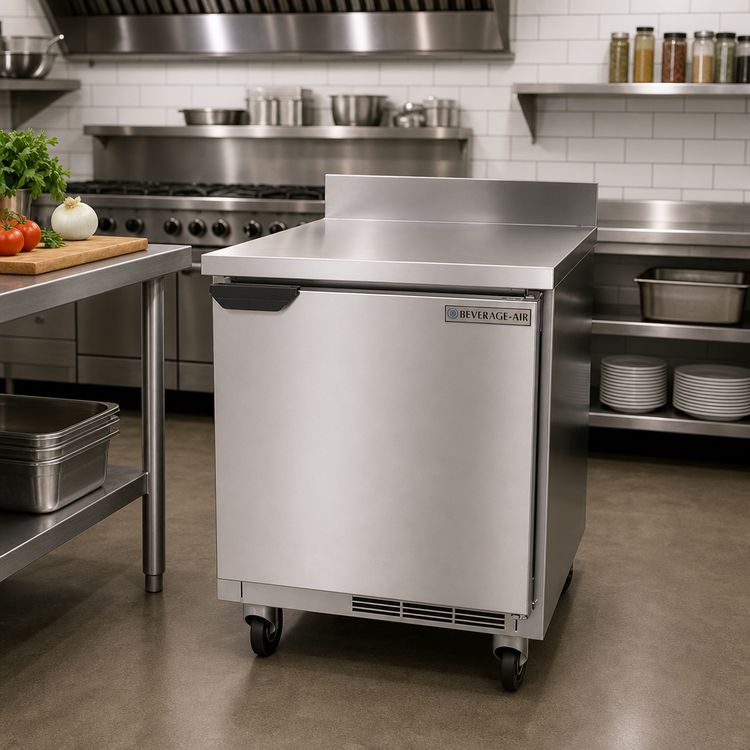 Product image #3 for Beverage-Air WTR27HC 27-Inch One-Section Worktop Refrigerator, 5.25 Cu. Ft., Solid Door