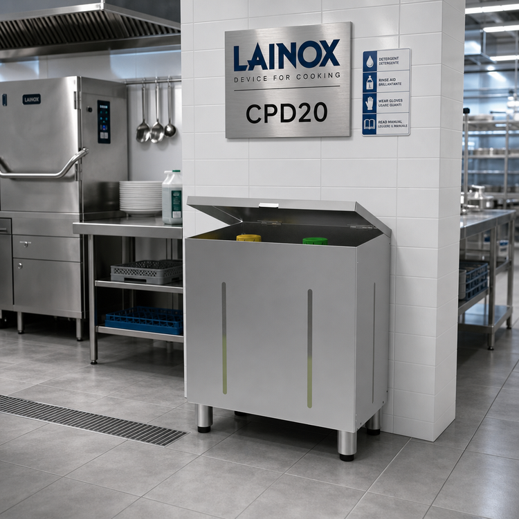 Product image #2 for Lainox CPD20 Top-Loading Dual-Tank Detergent Container, AISI 304 Stainless Steel