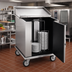 Thumbnail image #2 for Carter-Hoffmann CD260 Unheated Enclosed Rotary Dish Storage Cart, 252 Plate Capacity, 12-Inch Max Plates