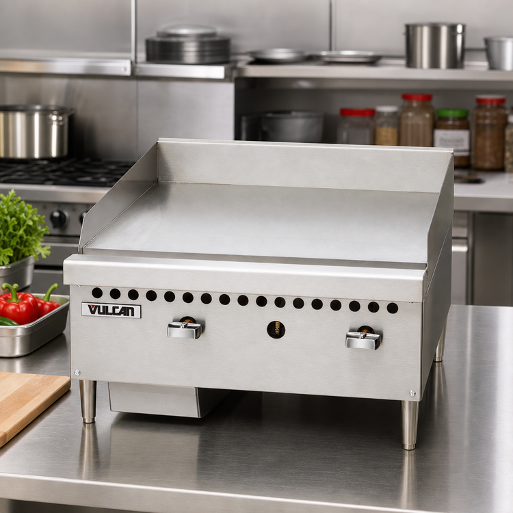 Product image #3 for Vulcan VCRG24-M Low-Profile Countertop Gas Griddle