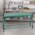 Thumbnail image #2 for Eagle QuadPlus 48-Inch W x 21-Inch D Solid Green Polymer Shelf Mat with Quad-Adjust Wire Frame