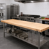 Thumbnail image #2 for John Boos Boos Block 72-Inch x 25-Inch Edge Grain Maple Kitchen Countertop, Varnique Finish