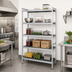 Thumbnail image #2 for Fermostock 5-Tier Stationary Starter Polymer Shelving Unit, 42W x 22D x 83H