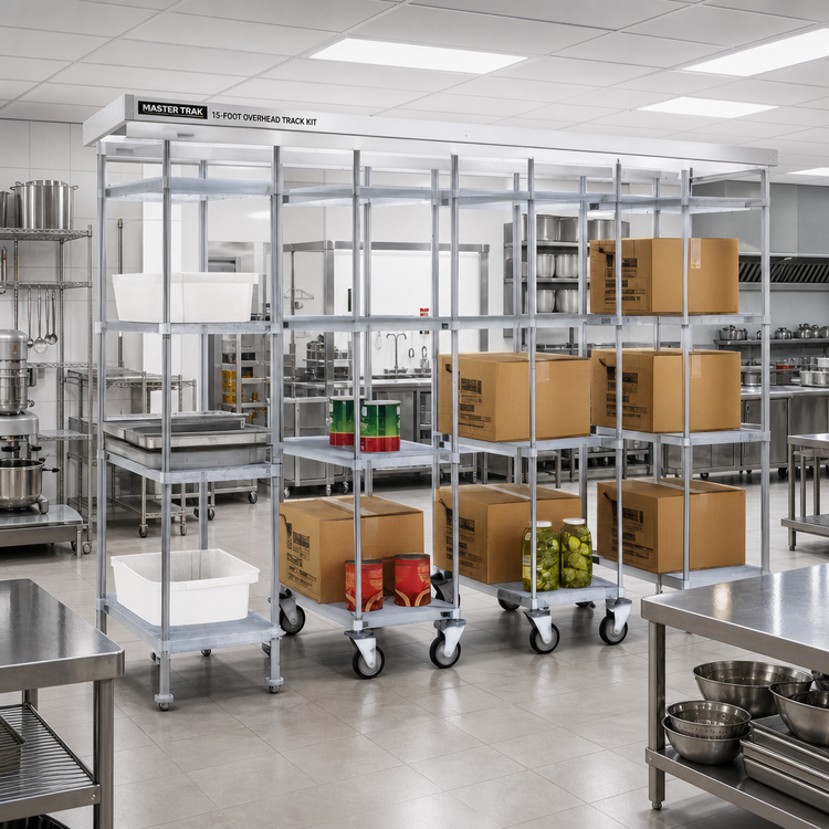 Product image #2 for Master Trak 15-Foot Overhead Track Kit for High-Density Storage Systems