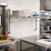 Thumbnail image #2 for Quantum Wall-Mount Cantilever Single Shelf Wire Shelving Unit, 54 x 24 Inches, Chrome Plated