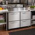 Thumbnail image #2 for Turbo Air PRO Series Two-Section Undercounter Drawer Refrigerator with 4 Drawers, 12.2 Cu. Ft., Stainless Steel, 115V