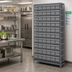 Thumbnail image #2 for Quantum Heavy-Duty Stationary Wire Shelving Unit with 72 Bins, 36 x 24 x 75 Inches