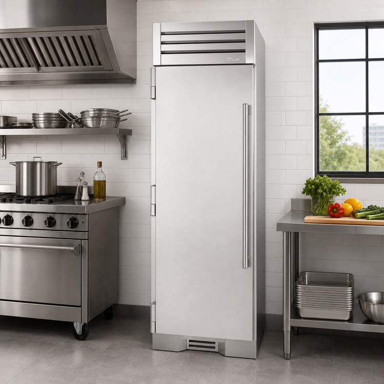 Product image #2 for True Residential 24-Inch One-Section Upright Reach-In Freezer Column with Solid Door