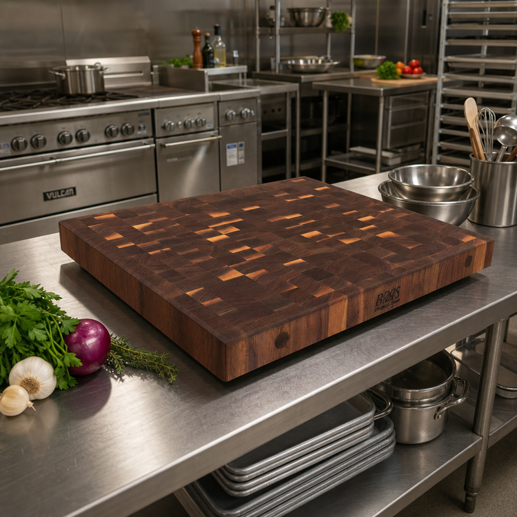 Product image #2 for End Grain American Black Walnut Island Countertop, 48 x 27 x 7 Inches