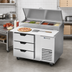 Thumbnail image #2 for Beverage-Air DPD46HC-3 46-Inch Deli/Pizza Prep Table with 3 Drawers