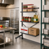 Thumbnail image #2 for Metro SmartLever 42 x 24 Inch Add-On Cantilevered Shelving Kit, 86-3/8 Inch High
