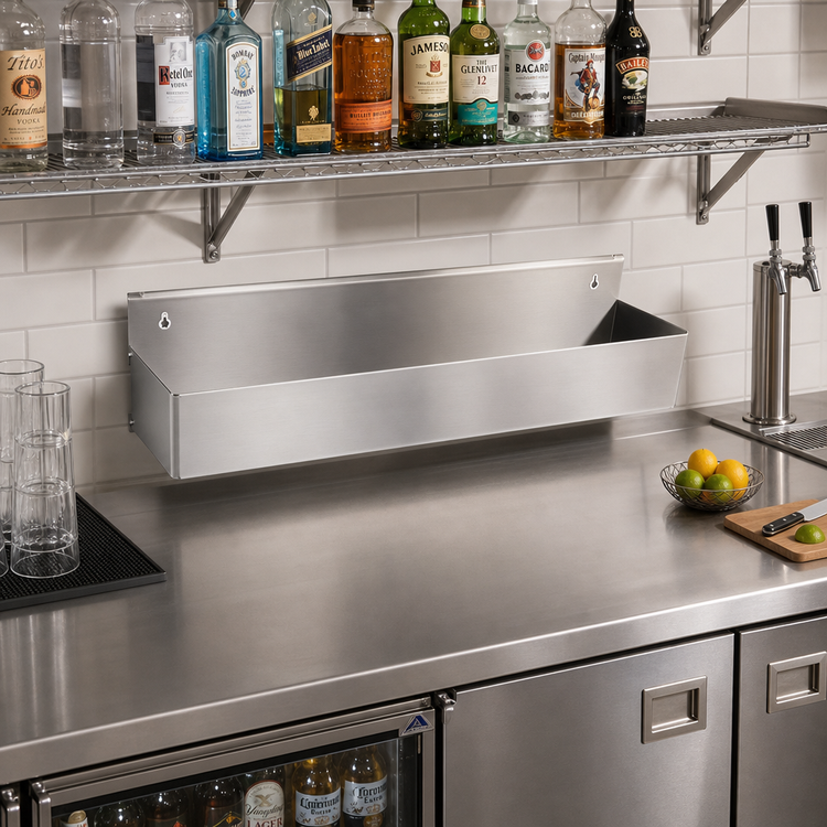 Product image #2 for Advance Tabco Underbar Basics 48-Inch Standard-Duty Single-Tier Stainless Steel Speed Rail