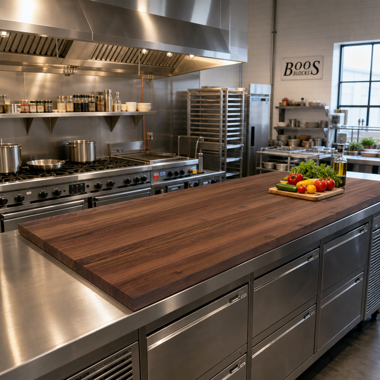 Product image #2 for Boos Block American Black Walnut Edge Grain Kitchen Countertop, 132 x 27 x 1-1/2 Inches