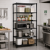Thumbnail image #2 for Quantum 60-Inch x 14-Inch x 63-Inch Black Epoxy Wire Shelving Starter Kit with 5 Shelves