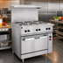 Thumbnail image #3 for Vulcan 36-Inch Electric Restaurant Range with 4 French Plates, 12-Inch Hot Top, and Standard Oversized Oven