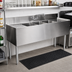 Thumbnail image #2 for Choice Four-Compartment Underbar Sink Unit with Dual Drainboards and Deck-Mount Faucet, 84 Inch W x 24 Inch D