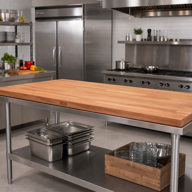 Product image #2 for John Boos Boos Block American Cherry Blended Edge Grain Kitchen Countertop, 60 x 36 x 1-1/2 Inch