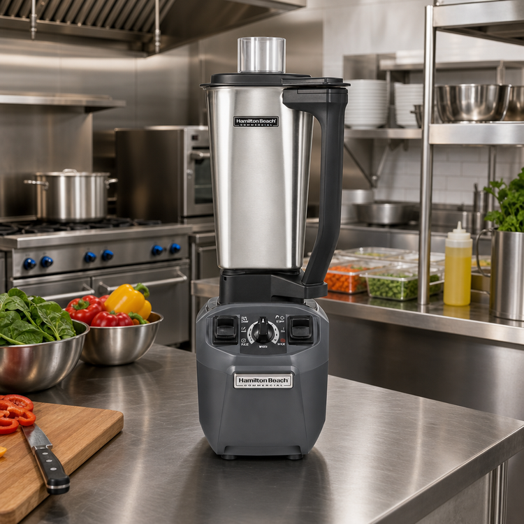 Product image #2 for Hamilton Beach Commercial EXPEDITOR 64 oz Stainless Steel Culinary Blender, 2.4 HP, 230V, CE